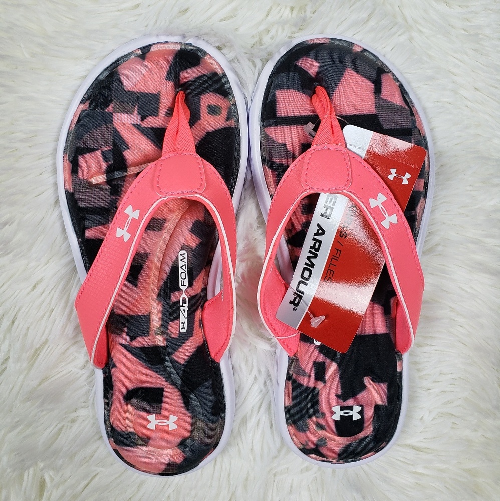 Under Armour Girl's Marbella Alpha VI Sandals 4Y No tags